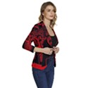 Artificial Intelligence Brain Think Women s One-Button 3/4 Sleeve Short Jacket View3