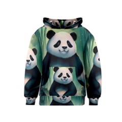 Animal Panda Forest Tree Natural Kids  Pullover Hoodie