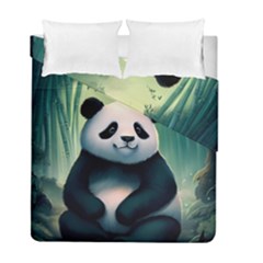 Animal Panda Forest Tree Natural Duvet Cover Double Side (Full/ Double Size)