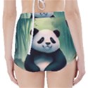 Animal Panda Forest Tree Natural High-Waisted Bikini Bottoms View2