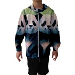 Animal Panda Forest Tree Natural Kids  Hooded Windbreaker