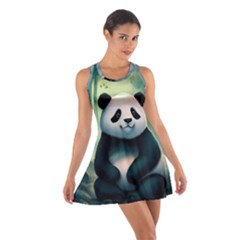 Animal Panda Forest Tree Natural Cotton Racerback Dress by pakminggu