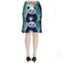 Animal Panda Forest Tree Natural Short Mermaid Skirt View2