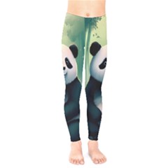 Animal Panda Forest Tree Natural Kids  Leggings