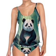 Animal Panda Forest Tree Natural Tankini Set