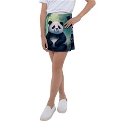 Animal Panda Forest Tree Natural Kids  Tennis Skirt