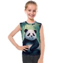 Animal Panda Forest Tree Natural Kids  Mesh Tank Top View1