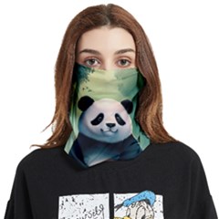 Animal Panda Forest Tree Natural Face Covering Bandana (two Sides) by pakminggu