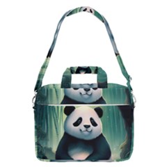 Animal Panda Forest Tree Natural Macbook Pro 16  Shoulder Laptop Bag by pakminggu