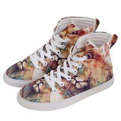 Lion Africa African Art Men s Hi-top Skate Sneakers by pakminggu