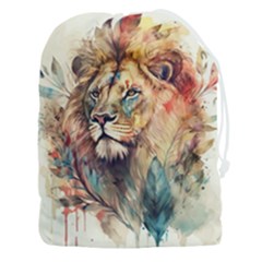 Lion Africa African Art Drawstring Pouch (3xl) by pakminggu