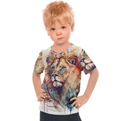 Lion Africa African Art Kids  Sports Tee