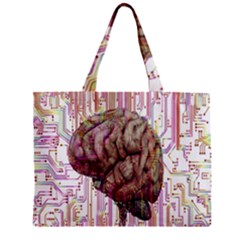 Brain Think Neurons Circuit Zipper Mini Tote Bag by pakminggu