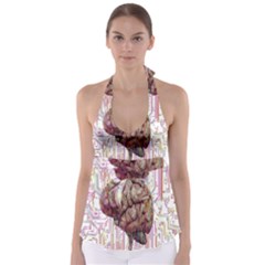 Brain Think Neurons Circuit Babydoll Tankini Top by pakminggu