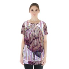 Brain Think Neurons Circuit Skirt Hem Sports Top by pakminggu