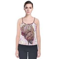 Brain Think Neurons Circuit Velvet Spaghetti Strap Top by pakminggu