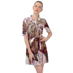 Brain Think Neurons Circuit Belted Shirt Dress by pakminggu