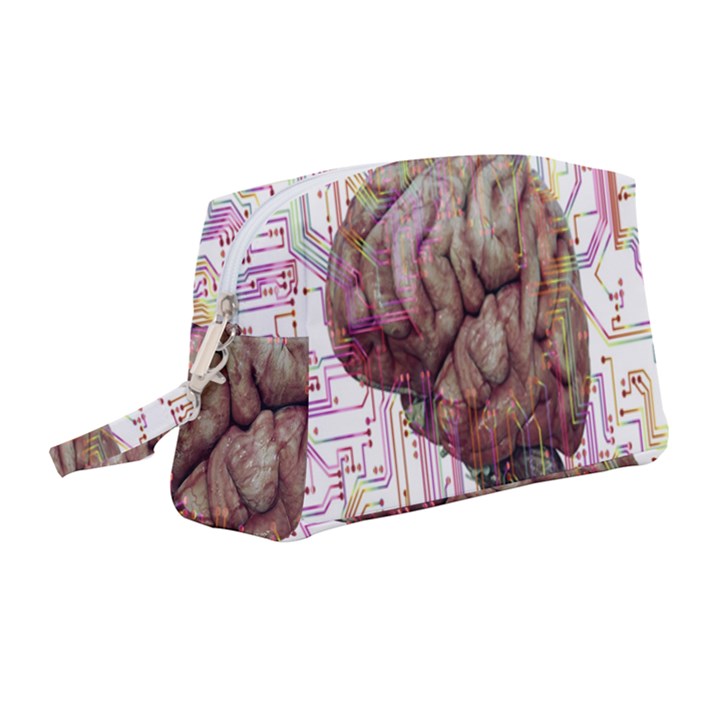 Brain Think Neurons Circuit Wristlet Pouch Bag (Medium)