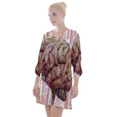 Brain Think Neurons Circuit Open Neck Shift Dress by pakminggu