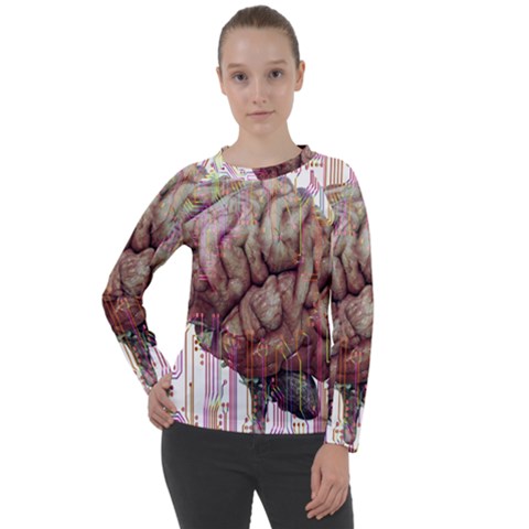 Brain Think Neurons Circuit Women s Long Sleeve Raglan Tee by pakminggu