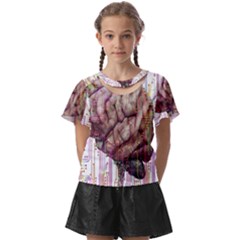 Brain Think Neurons Circuit Kids  Front Cut Tee by pakminggu