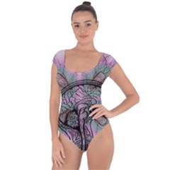 Tourette Syndrome Epilepsy Brain Short Sleeve Leotard  by pakminggu