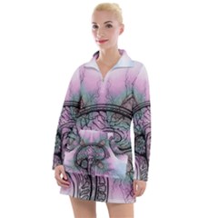 Tourette Syndrome Epilepsy Brain Women s Long Sleeve Casual Dress by pakminggu