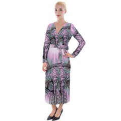 Tourette Syndrome Epilepsy Brain Velvet Maxi Wrap Dress by pakminggu