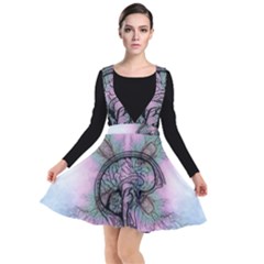 Tourette Syndrome Epilepsy Brain Plunge Pinafore Dress by pakminggu