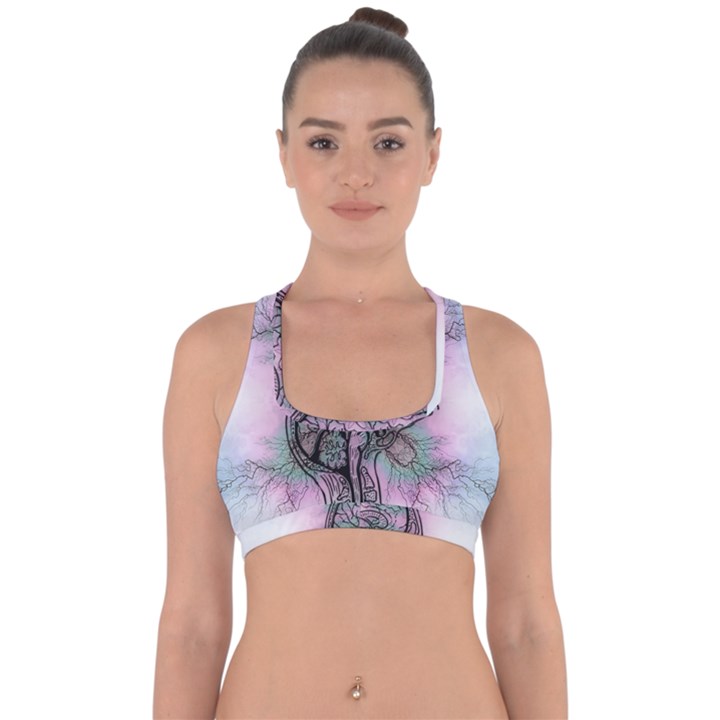 Tourette Syndrome Epilepsy Brain Cross Back Hipster Bikini Top 