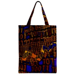 Binary Code Transformation Zipper Classic Tote Bag by pakminggu