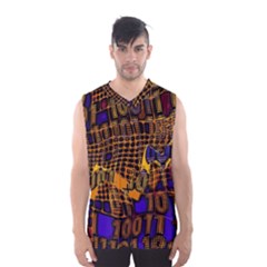 Binary Code Transformation Men s Basketball Tank Top by pakminggu