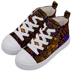 Binary Code Transformation Kids  Mid-top Canvas Sneakers by pakminggu