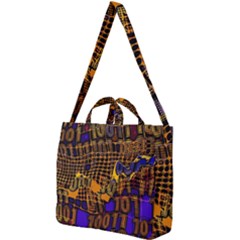 Binary Code Transformation Square Shoulder Tote Bag by pakminggu