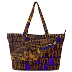 Binary Code Transformation Full Print Shoulder Bag by pakminggu