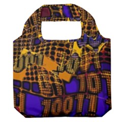 Binary Code Transformation Premium Foldable Grocery Recycle Bag by pakminggu