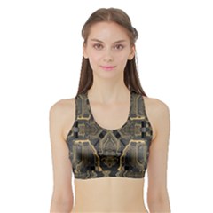 Brain Technology Data Digital Sports Bra With Border by pakminggu