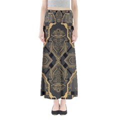 Brain Technology Data Digital Full Length Maxi Skirt by pakminggu