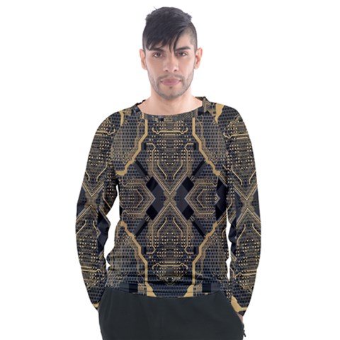 Brain Technology Data Digital Men s Long Sleeve Raglan Tee by pakminggu