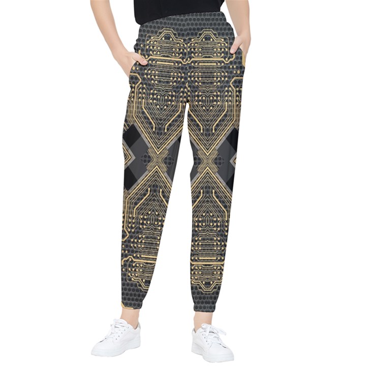 Brain Technology Data Digital Women s Tapered Pants