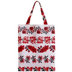 Ukraine Scheme Pattern Kit Ornament Plants Zipper Classic Tote Bag by pakminggu