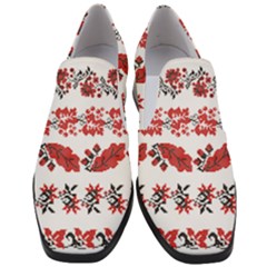 Ukraine Scheme Pattern Kit Ornament Plants Women Slip On Heel Loafers by pakminggu