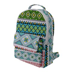 Ukraine Ornament Pattern Symbolism Geometric Flap Pocket Backpack (large) by pakminggu