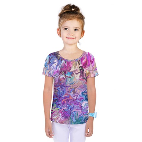 Painted Flames Kids  One Piece Tee by kaleidomarblingart