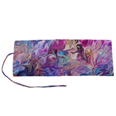 Painted Flames Roll Up Canvas Pencil Holder (s)