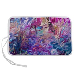 Painted Flames Pen Storage Case (s) by kaleidomarblingart