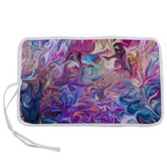 Painted Flames Pen Storage Case (m) by kaleidomarblingart