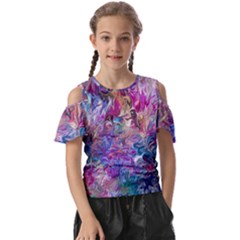 Painted Flames Kids  Butterfly Cutout Tee by kaleidomarblingart