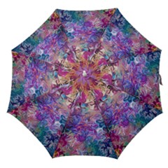 Painted Flames Straight Umbrellas by kaleidomarblingart