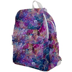 Painted Flames Top Flap Backpack by kaleidomarblingart